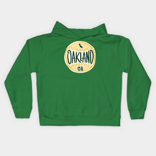 Oakland California Hand Drawn Script Kids Hoodie